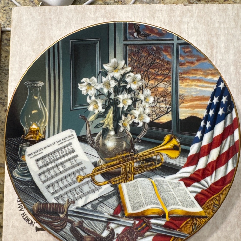 Unique Decorative Americana Collector Plate- limited edition - BRAND NEW!